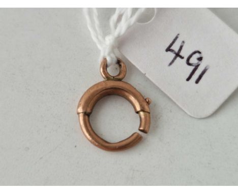 A bolt ring clasp 9ct