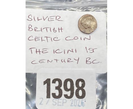 British Celtic coin, the icini 1st Century BC