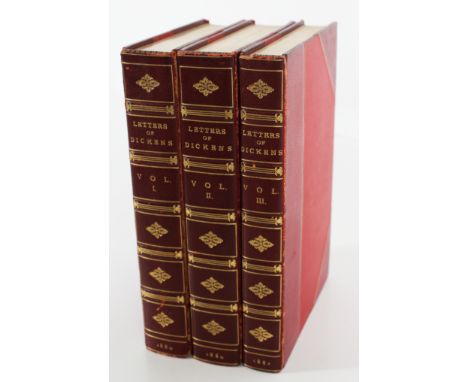 The Letters Of Charles Dickens, Edited By His Sister-In-Law And His Eldest Daughter. In Three Volumes, London: Chapman And Ha