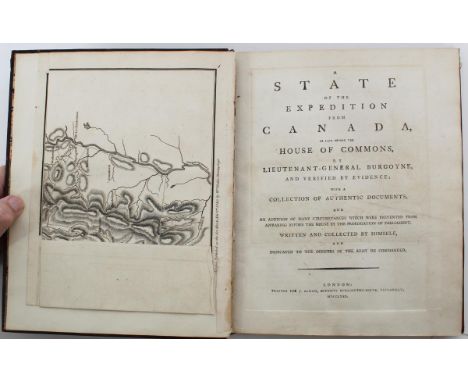 This is an important journal about the campaign of General Burgoyne, in a first edition state, and it provides you-are-there 