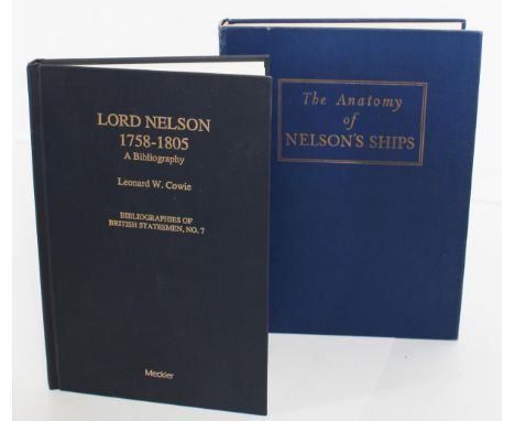 These are two books related to Lord Nelson, one about the Victory and how it was built, the other a comprehensive bibliograph