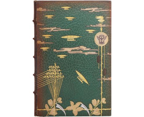 Albert Robida, Voyage de Fiancailles Au XXe Siecle, Paris, Librairie L Conquet 1892, 12 Mo., first edition, in a fine binding