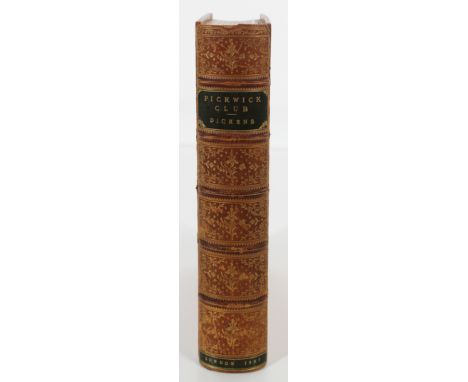 This is a second lot of Dickens’ The Pickwick Papers, this one with the original monthly  parts bound in book form, and the s