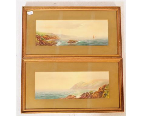 John Shapland (1865-1929)
Untitled collection
Watercolour paintings
Largest measures 36cm x 68cm

John Shapland was a seascap