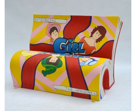 GIRL POWERby David Graham1450 mm long x 920 mm high x 700 mm deep, 36 kgThis design depicts a selection of leading ladies fro