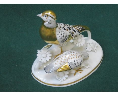 CROWN STAFFORDSHIRE CERAMIC FIGURE OF A GOLDEN PHEASANT, DESIGNED AND MODELLED BY JT JONES 