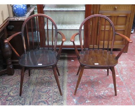 PAIR OF ERCOL ARMCHAIRS 