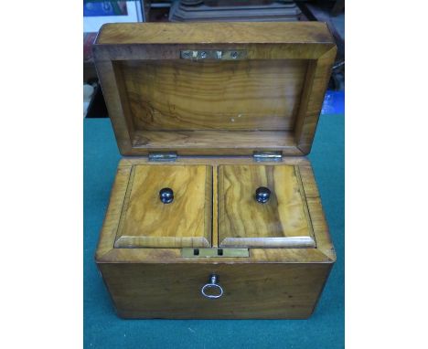TWO SECTION TEA CADDY 