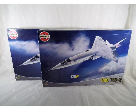 Airfix - Two Airfix BAC TSR-2 limited edition model planes, opened box (2)