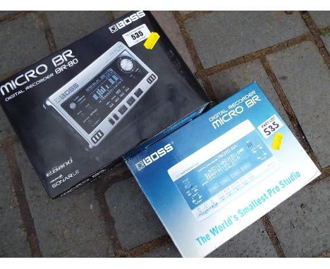 A Boss digital recorder memo model number BR and a further Boss Digital recorder memo model number BR80 (2)