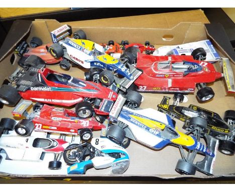 A collection of predominately diecast model vehicles to include Formula 1, Grand Prix, Burago, Quarttzo, and similar, part bo