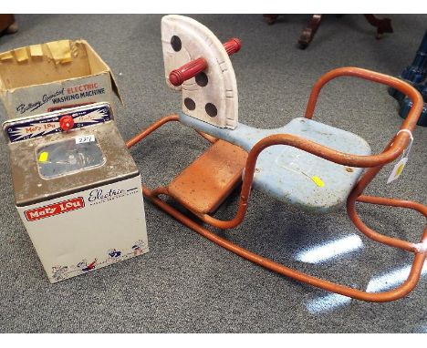 A Tri-ang Gee-Gee rocker and a Chad Valley Mary Lou electric washing machine, boxed (2) - Est £20 - £40