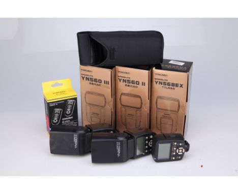 including Speedlite YN560 II and Speedlite YN560 III, together with TN560-TX manual flash controller and FD-603 wireless flas