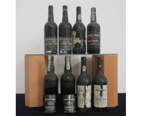  2 bts Fonseca Vintage Port 1980 bs, base of neck 1 bt Smith Woodhouse Vintage Port 1980 bs/dis i.n 1 bt Martinez Vintage Por