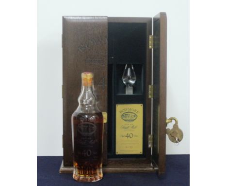 Bowmore Single Malt Whisky 1955, aged 40 years, 70-cl, 42% volume Handcut and engraved Caithness glass decanter style bottle 