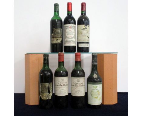  1 bt Ch. Langoa Barton 1962 St-Julien, 3me Cru Classé  EB (BB&amp;R)  us, bs/torn/pt dis, missing foil 2 bts Ch. Léoville Po