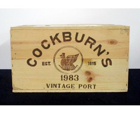  12 bts Cockburns 1983 Vintage Port owc