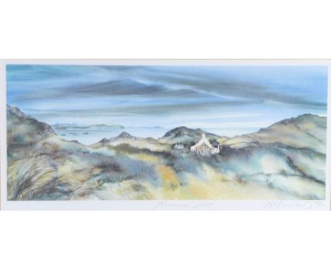 MCDONALD, NORTHERN LIGHT, Ltd Ed print 618/850, signed in pencil and framed under glass, 60 x 28cm