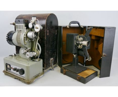Two 16mm film projectors, a Cinetechnic type D16 and a Kodascope model EE, both in cases (2)