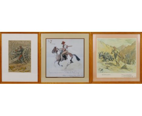 After Charles Johnson Payne (Snaffles), limited edition colour print entitled "The Mountain Gunner", no.107/750 40.5cm x 40.5