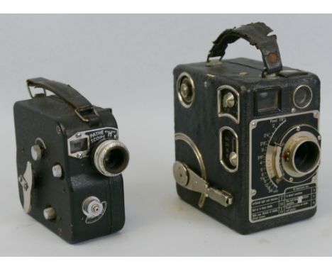 A Siemens 16mm cine camera, together with a Pathescope Model 9.5mm cine camera (2)