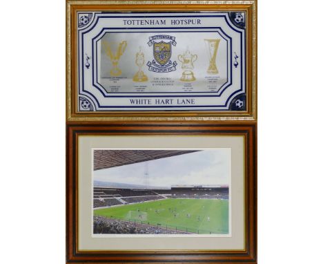 Football - after Peter Watson, a signed limited edition print entitled "Leeds United Elland Road, Stadium", No.118/250, 38cm 