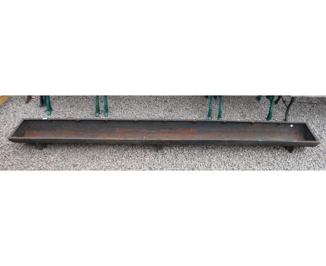 Large 10ft Victorian cast iron trough by Badham and Co. of Gloucester