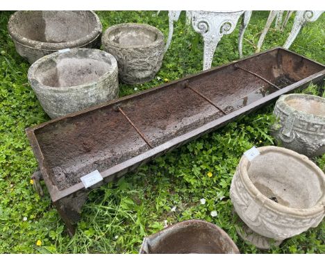 Cast iron feeding trough - Approx length: 130cm