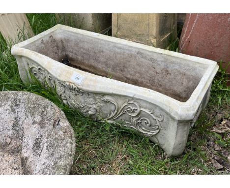 Stone trough planter 