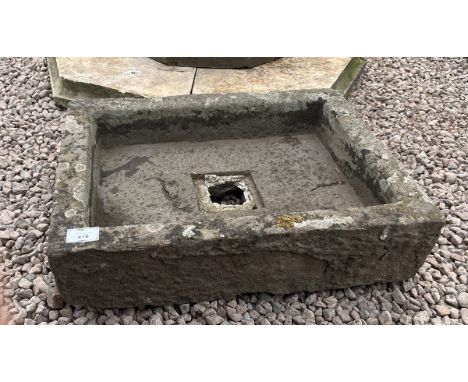 Stone trough - Approx length: 33cm 