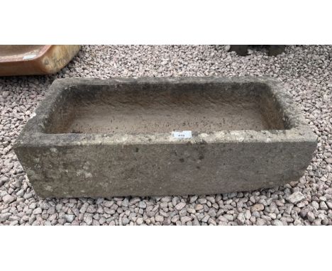 Stone trough - Approx length: 76cm 