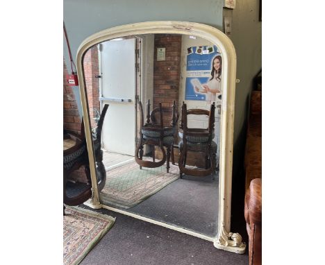 Large architectural over mantle mirror