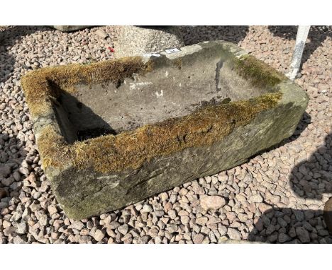 Stone trough - Approx length: 63cm 