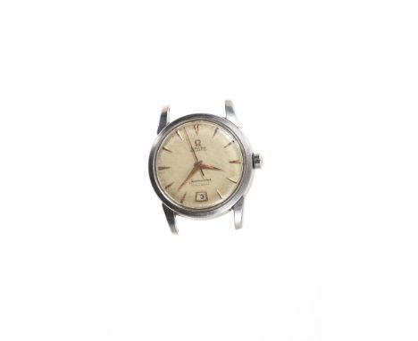 1950s/1960s gentlemen’s Omega Automatic Seamaster Calendar wristwatch, the circular dial with applied gold dart hour markers 