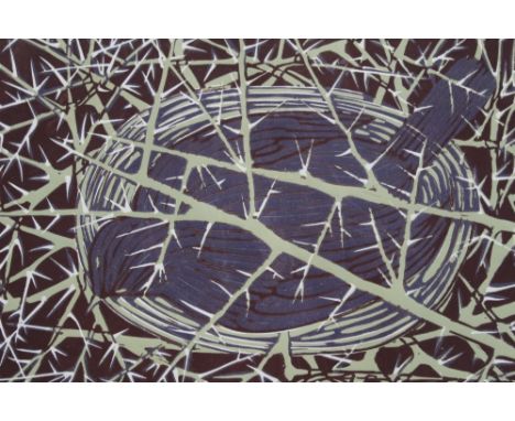 Stan Cooper (1915-2010), three signed limited edition bird linocuts - 'The Year of the Field' series, March lV (13/25), April