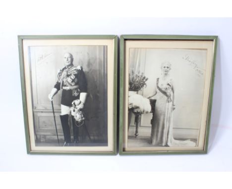 Major-General The Honourable Earl of Athlone and H.R.H. Princess Alice Countess of Athlone - pair 1940s signed presentation b