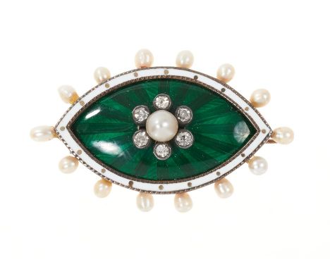 Late Victorian Royal presentation brooch, presented by T.R.H. The Duke and Duchess of York (later T.M. King George V and Quee
