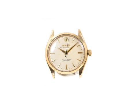 1950s gentlemen’s Rolex Oyster Perpetual gold wristwatch, model 6564, serial number 449946, 25 jewel 1030 movement numbered 9
