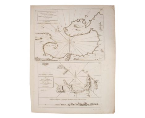 William Herbert (1718-1795), engraved chart - ‘A plan of the Bay of Manilla’; ‘A plan of Pulo Condore’ two on one sheet, the 