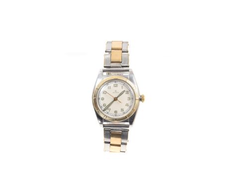 Rare late 1940s Gentlemen’s Rolex Perpetual bi-metal ‘bubble back’ wristwatch, model 5011, serial number 647988, circa 1949, 