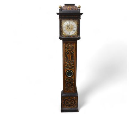 A fine quality William and Mary 8-day longcase clock by Christopher Gould, circa 1690, the elaborate case of ebonised pearwoo