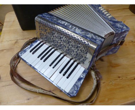 Vintage Cased Alvari accordion. 