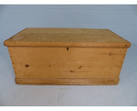 Antique pine trunk