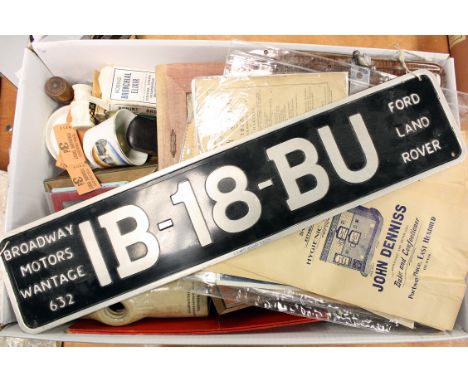 Mixed Lot, a large collection of misc. Items to include, brasses, Print blocks, broken Roman Pottery, Broadway Morots Numberp