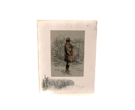 A Snuaffles hunting print, with the title 'Good Hunting! Old Sportsman, together with a Vanity Fair 'Spy' print, framed and g