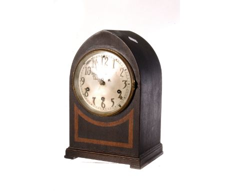 An American Lancet mantle clock, by Seth Thomas, having Arabic numerals to face