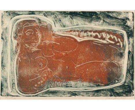 Irma Stern(South African 1894-1966)signed, dated 1953 and inscribed with 'monotype' in pencil in the marginmonotypesheet size