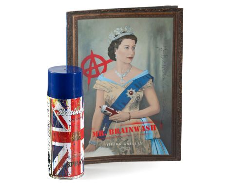 Mr. Brainwash(French 1966 -)SPRAYCAN AND CATALOGUE FROM THE SOLO EXHIBITION AT THE OPERA GALLERY, LONDON 2012signed; signed o