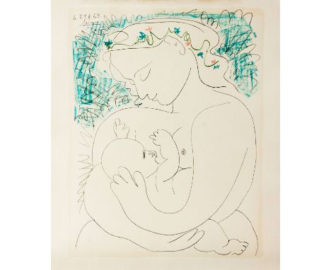 After Pablo Picasso(Spanish 1881-1973)signed in the plateoffset lithograph printed in colourssheet size: 53,5 by 45,5cm Pablo