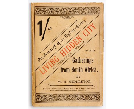 W H MiddletonLondon: King, Sell & Railton, [1891] 12mo, 135 pp, frontis + 2 plans, original printed wraps, front cover loose 